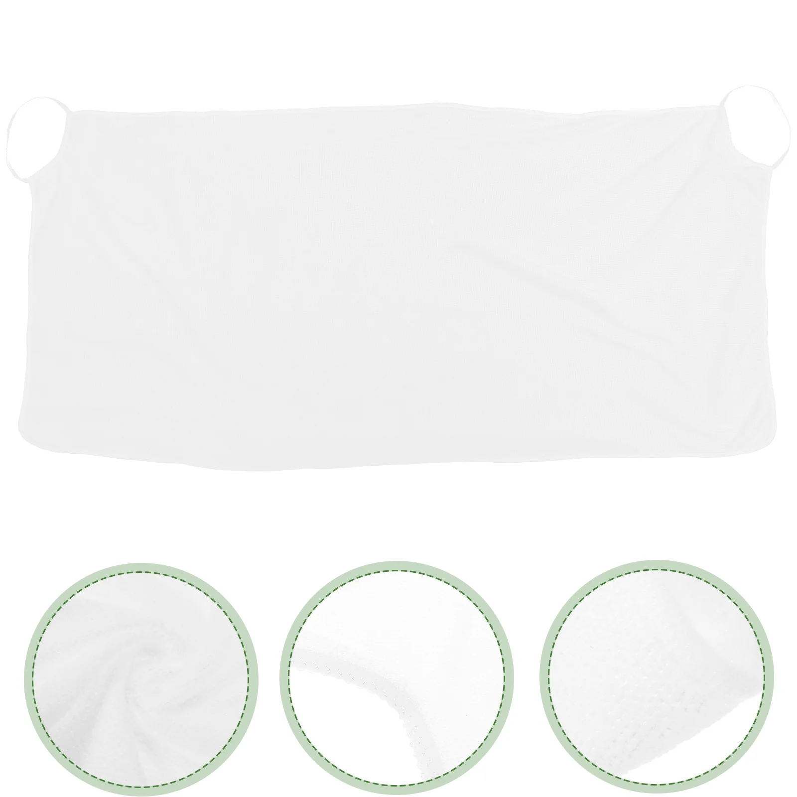 

White Microfiber Bath Towel Bathing Dress For Women Girls Wearable Shoulder Straps Bathrobe Large 140X70Cm Soft Absorbent