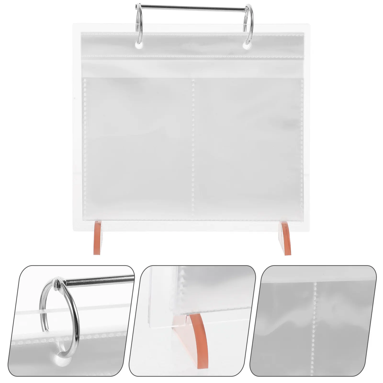 

Настольная подставка для фотоальбома с прозрачными страницами, многофункциональное хранилище для фотографий, файлов, карточек, календарей и других документов