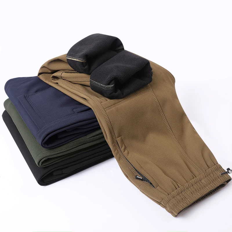 LNGXO Winter Thick Fleece Pants Men Women Waterproof Windproof Warm Jogger Pants Unisex Hiking Camping Climbing Skiing Trousers