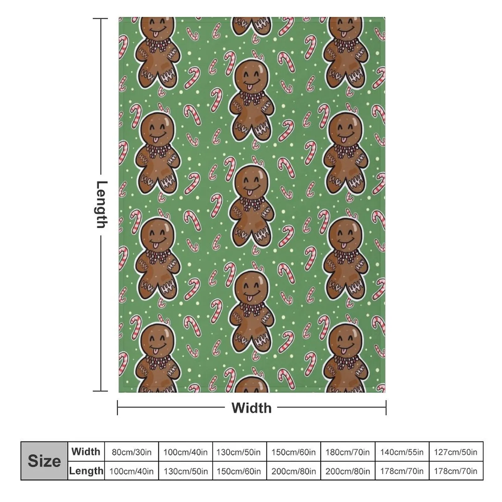 Gingerbread Friend Pattern Throw Blanket blankets and throws heavy to sleep Soft Blankets