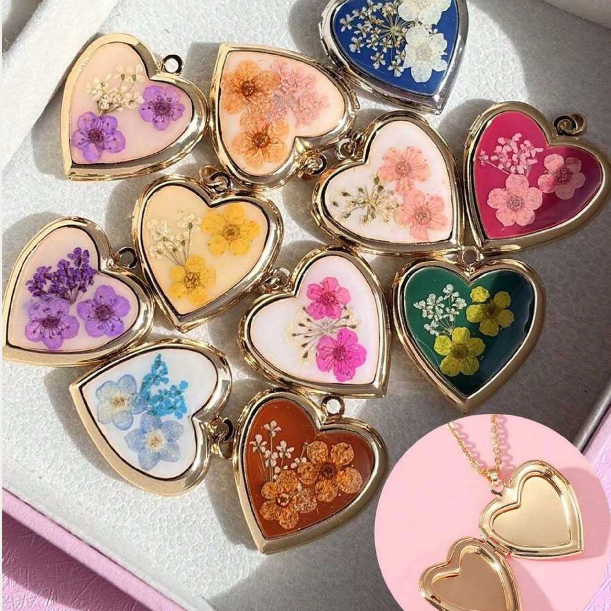 Retro Romantyczny Naszyjnik z  – Heart Locket Necklace Photo recenzja i cena