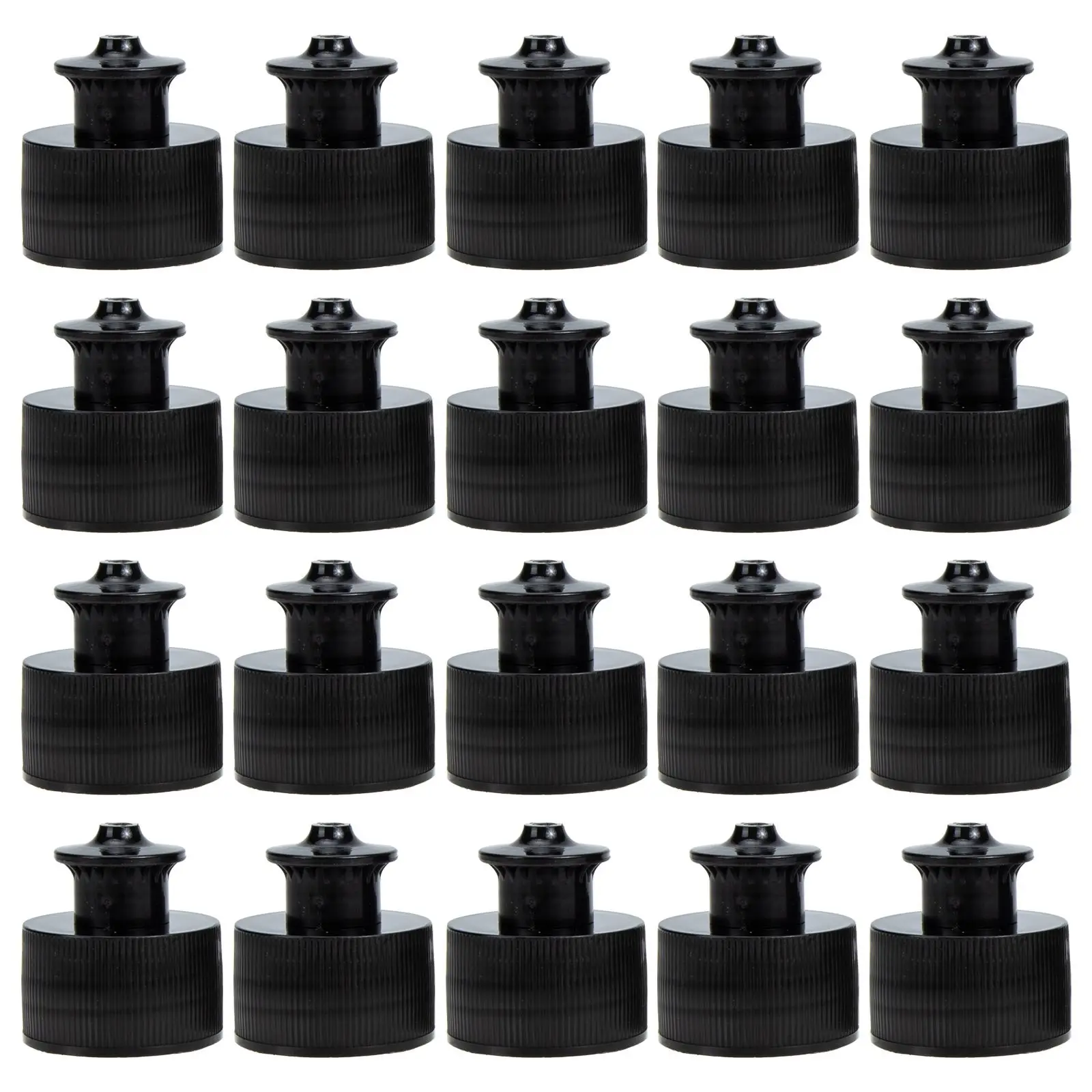 

20pcs Hand-pulled Mineral Water Bottle Caps 28mm Diameter Reusable Sealing Sports Lids Push Pull Camping Hiking