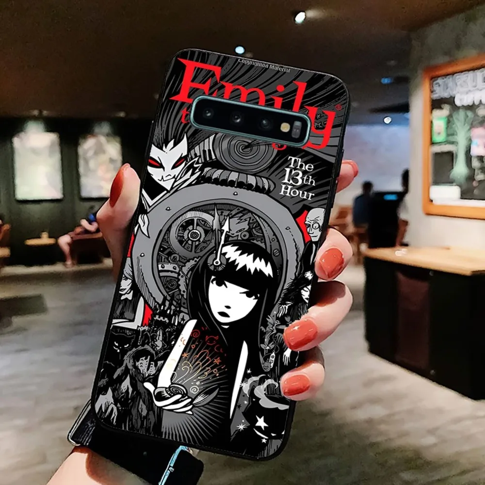 Comics Emily The Strange Phone Case For Samsung S 9 10 20 21 22 23 30 23plus lite Ultra FE S10lite Fundas