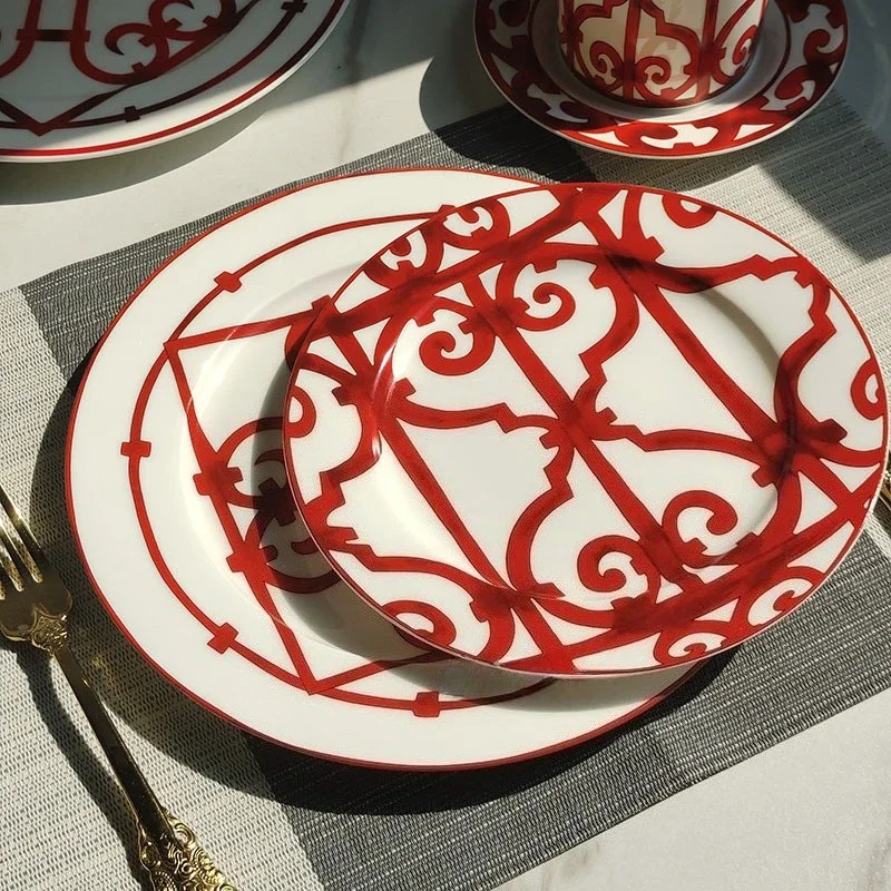 

Household Ceramic Teapot Coffee Mug Plate Set Sturdy Tableware Suitable for Daily Breakfast Tea Coffee Dining