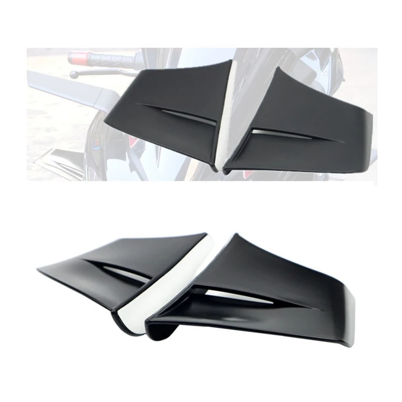 Motorcycle Stablizer Air Deflector Diversion Fixed Air Wing Accessories Sticker Wind Knife Side Sticker Decor Universal 1Pair