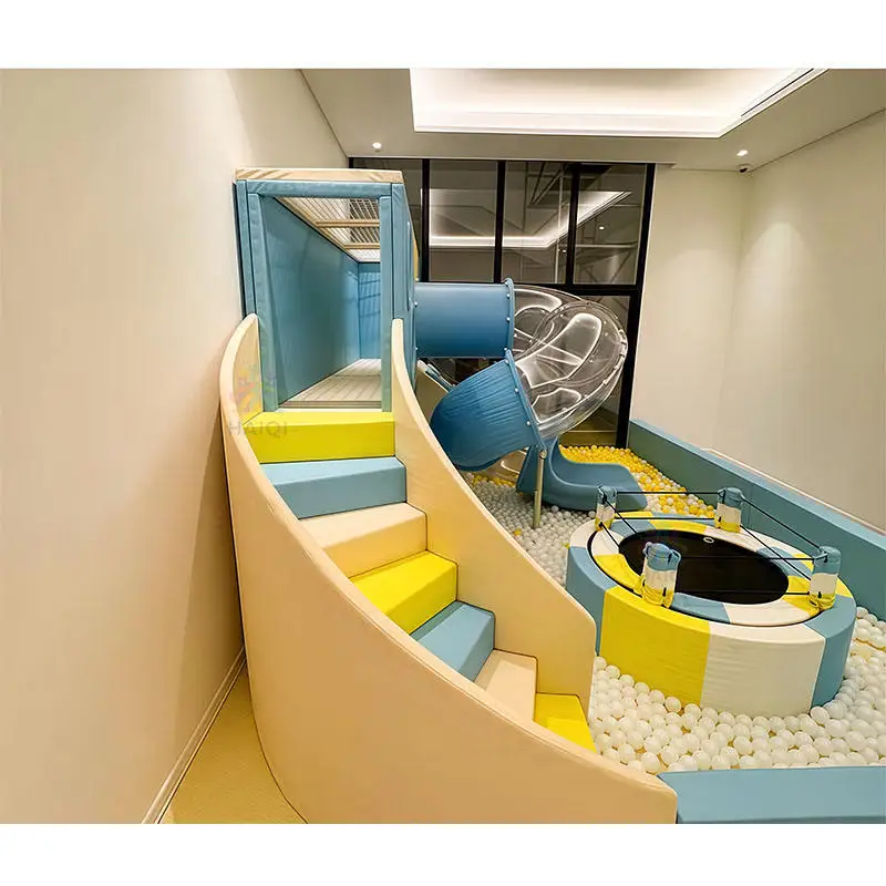 Customized Indoor Playground for Kids Playhouse with Indoor Soft Maze & Slide Fun Kids' Indoor Play Areapromote sales