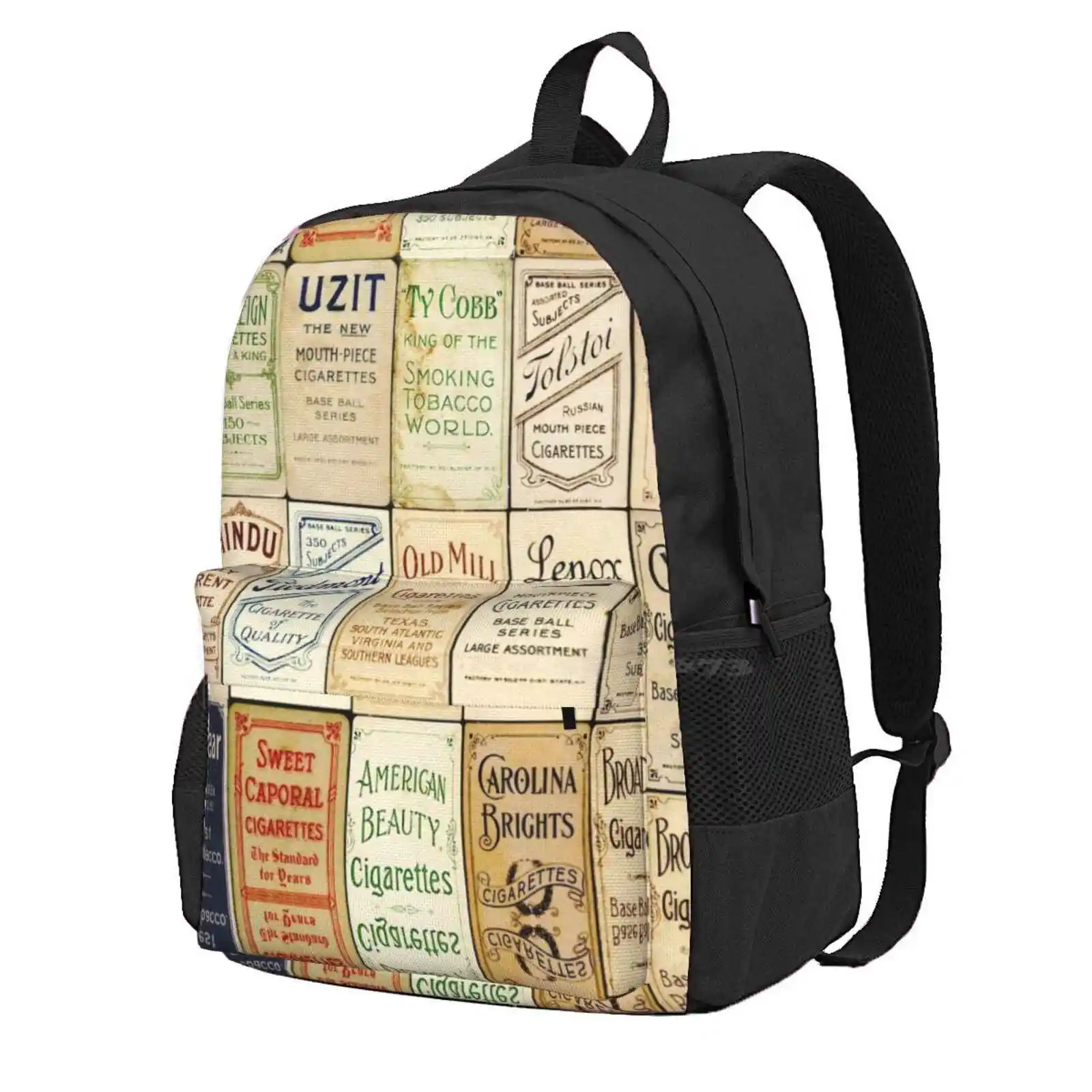 The T206 Baseball Cards Collector Design! Hot Sale Schoolbag Backpack Fashion Bags T206 Baseball Baseball League Honus Wagner