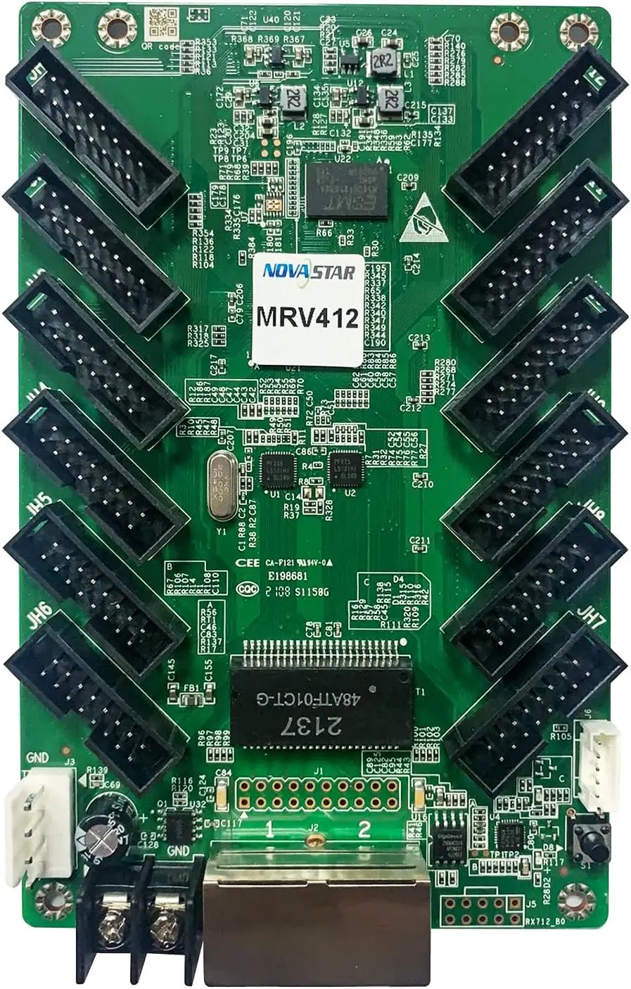 Novastar-Recebendo Cartão para Display LED, MRV412