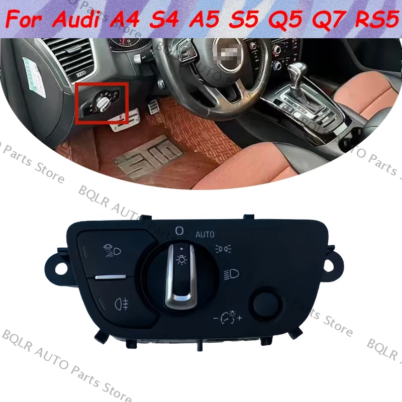 

For Audi A4 S4 A5 S5 Q5 Q7 RS5 Car Headlight Control Switch Headlight Button Light Switch OEM 4M0 941 531AA