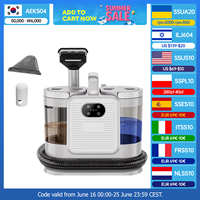 C988 Fabric Cleaner 1650W Nylon Round Bristle Head Touch Screen Low High Temp Steam Clean Sterilize for Carpet Mattress Curtains