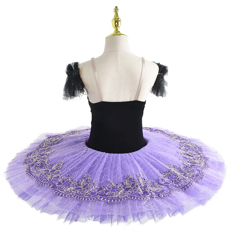 Children's ballet skirt purple sleeping beauty show institutional performance clothes little swan Tutu Skirt stage performance