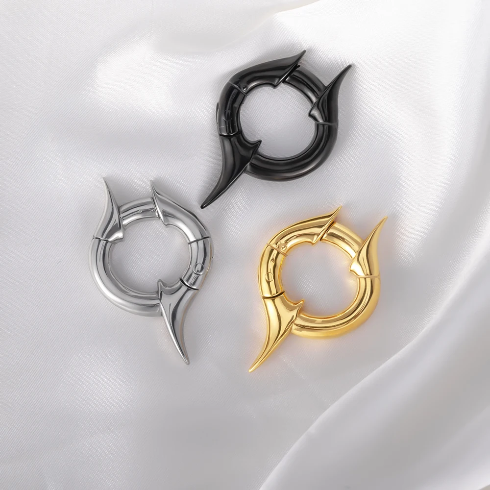 Vankula 2PCS Vintage Galactic  Ear Weights Hangers Stainless Steel Tunnels Gauges for Stretched Lobe Piercing Body Jewelry