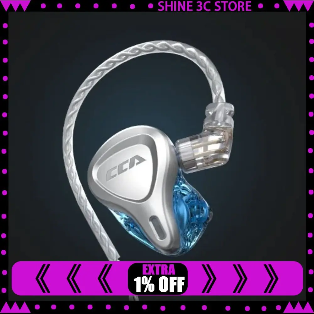 

CCA CSN наушники проводной HiFi стерео бас звук гибридный 1DD + 1BA драйвер игровая гарнитура 2-контактный съемный кабель наушники-вкладыши