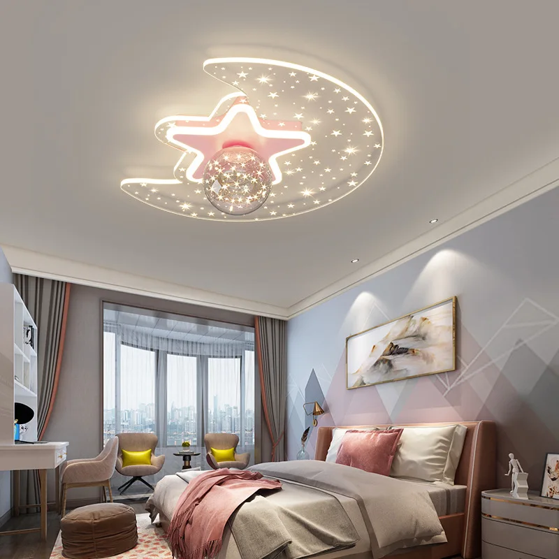 Children Room Modern Ceiling Light Kids Room Light Ceiling Star Room Lights For Bedroom Cute Girls Boys Baby Bedroom Light