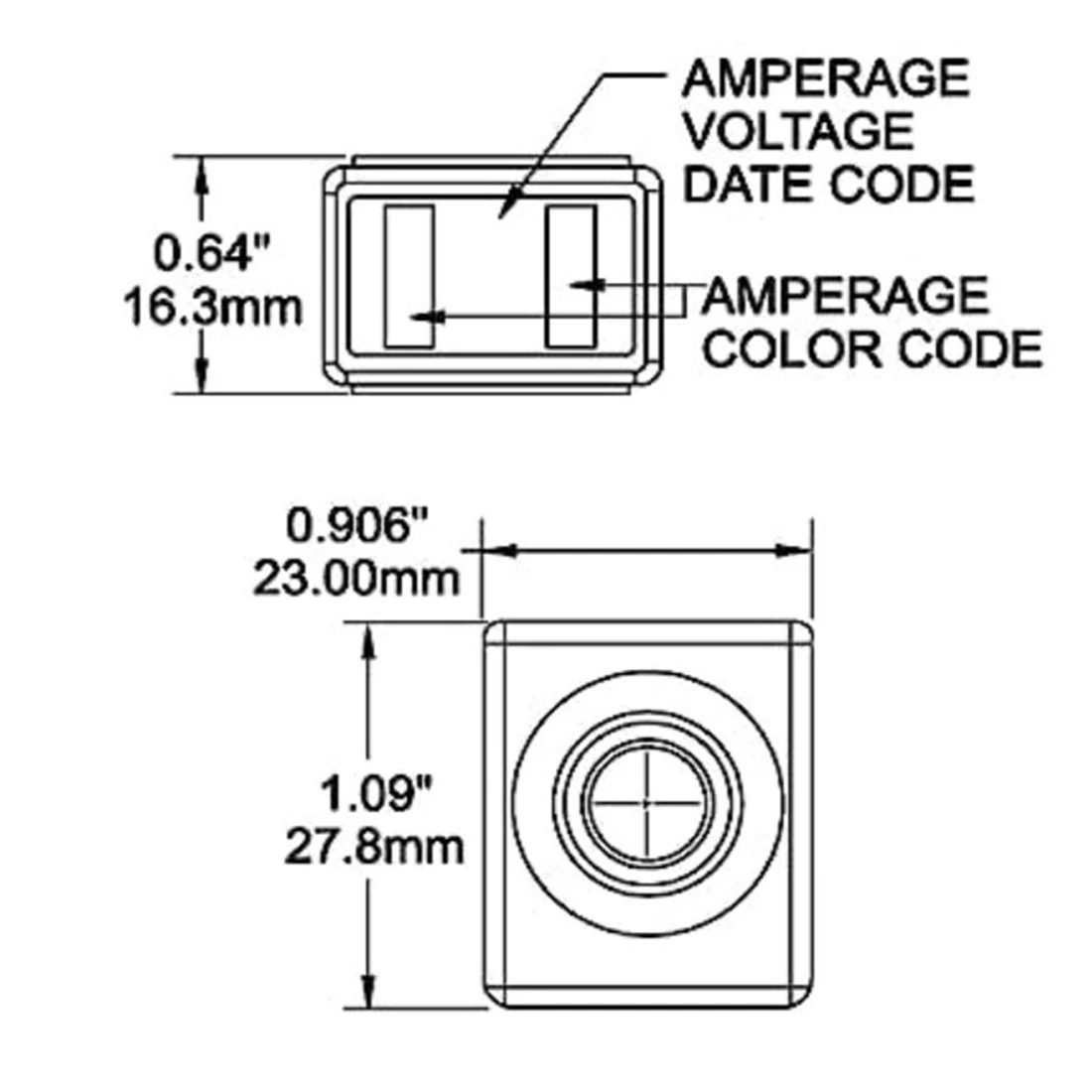 30A-300A Waterproof Terminal Mount MRBF Fuse 58V Boat Truck RV Marine Rated Battery Terminal Fuse