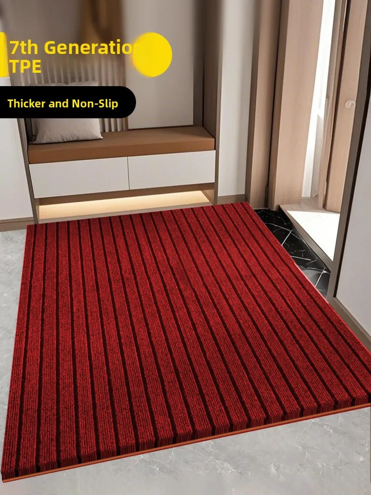 Thickened Entrance Mat Anti-Slip Door Carpet Absorbent Hall Customizable Mosaic Home Use Rug Modern Simple Style Easy Cleaning