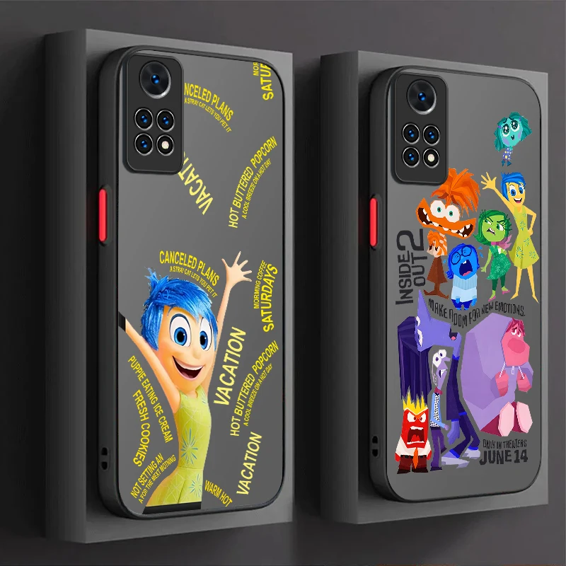 Disney Inside Out 2 Disgust Sadness Matte Case For Xiaomi Redmi Note 13 12 11 Pro Plus 4G 5G 12S 11S 10 10S 9 9S 8 13C 12C 10C