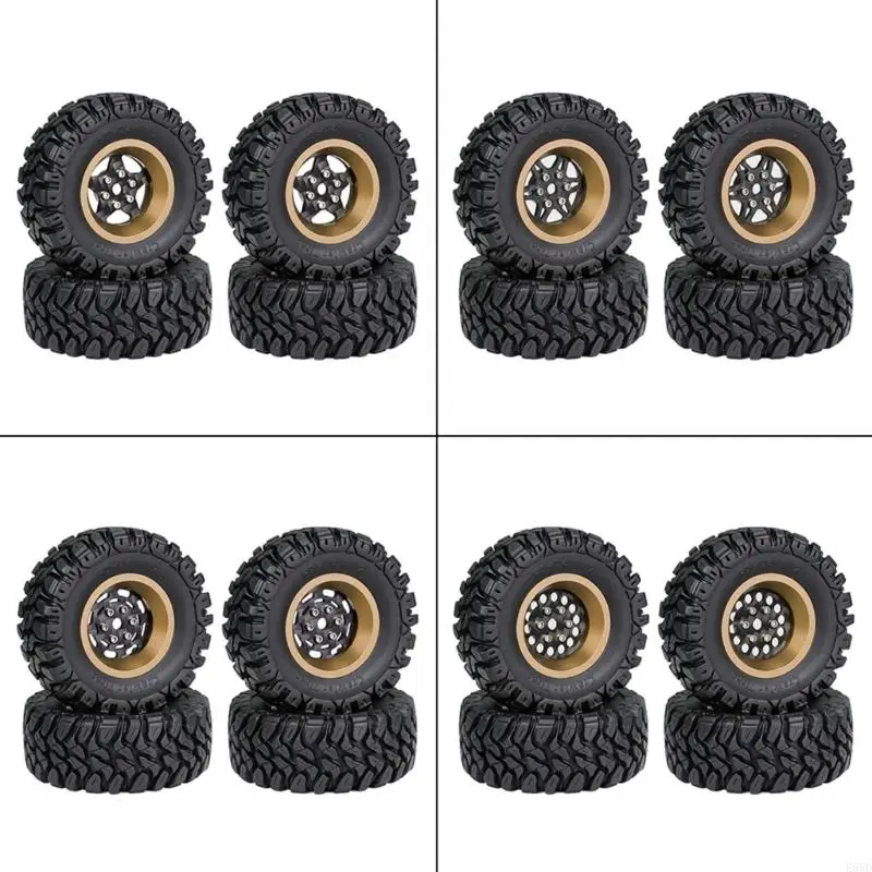 

A Set of Remote Control Crawlers Car Wheel Tires Detachable Fine Car Parts E65D