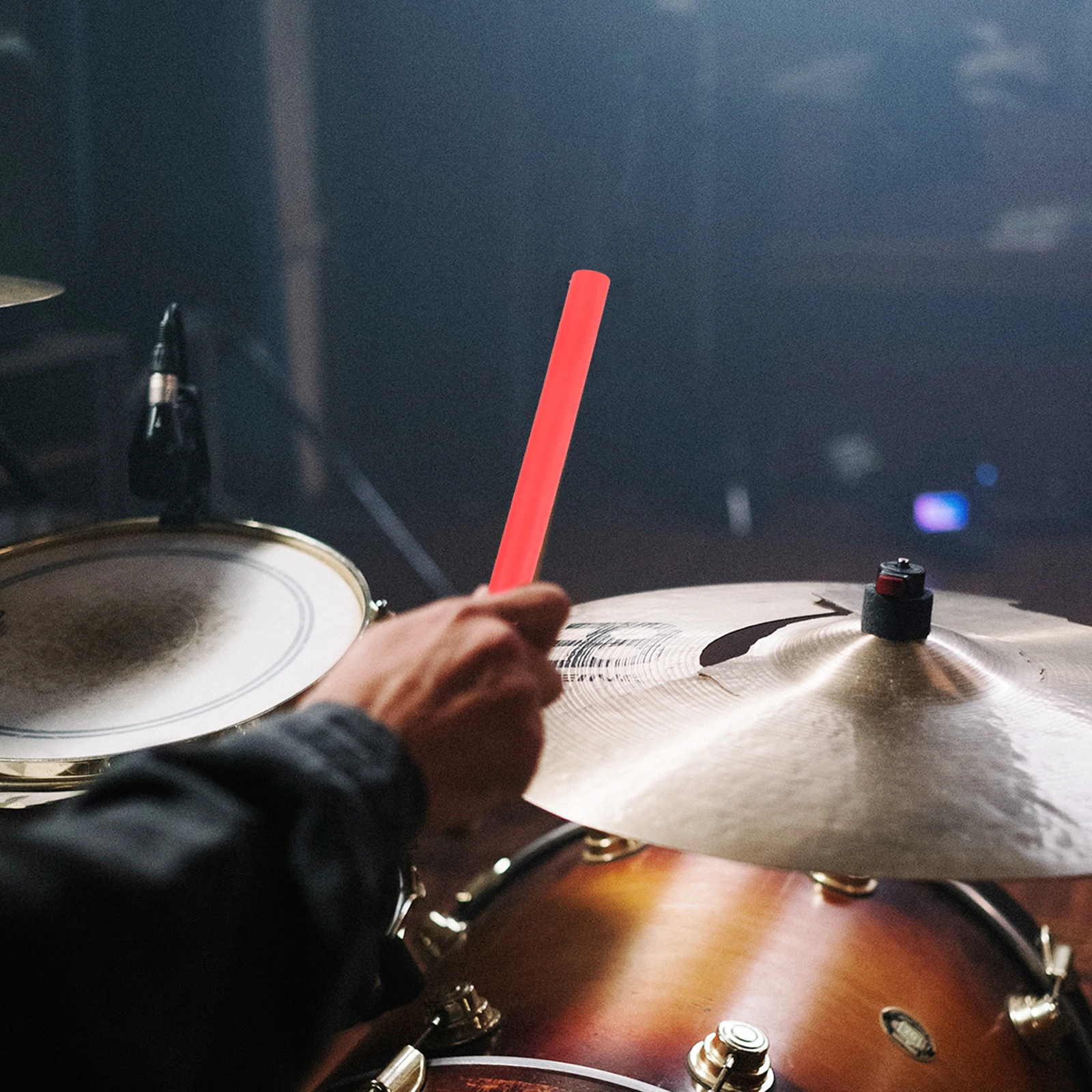 

2Pcs Anti-Slip Silicone Drumstick Protectors Soft Practice Tips for Silent Performance Easy to Use Drumstick Head Caps