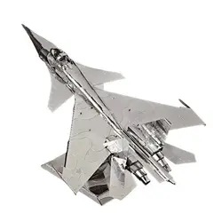 New SU-34 Fighter 3D Metal Puzzle Kits Cy-34 Fullback Fighter Assembly Model Laser Cutting Puzzle Jigsaw Toys For Kids Adult