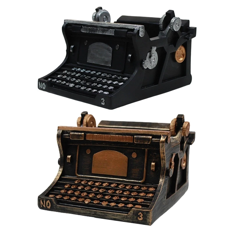 

Exquisite Typewriter Statue Resin Flower Pot Collection Model Gift for Kid Adult Drop shipping