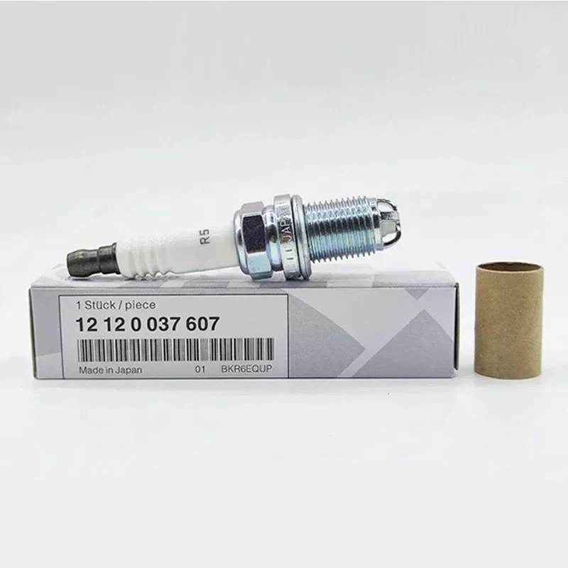 

4/6Pcs 12120037607 BKR6EQUP Platium Car Spark Plug For BMW E46 E39 E83 E36 E63 E53 M54 M62 Z3 320 528 E38 E65 E34 BKR6EQUP