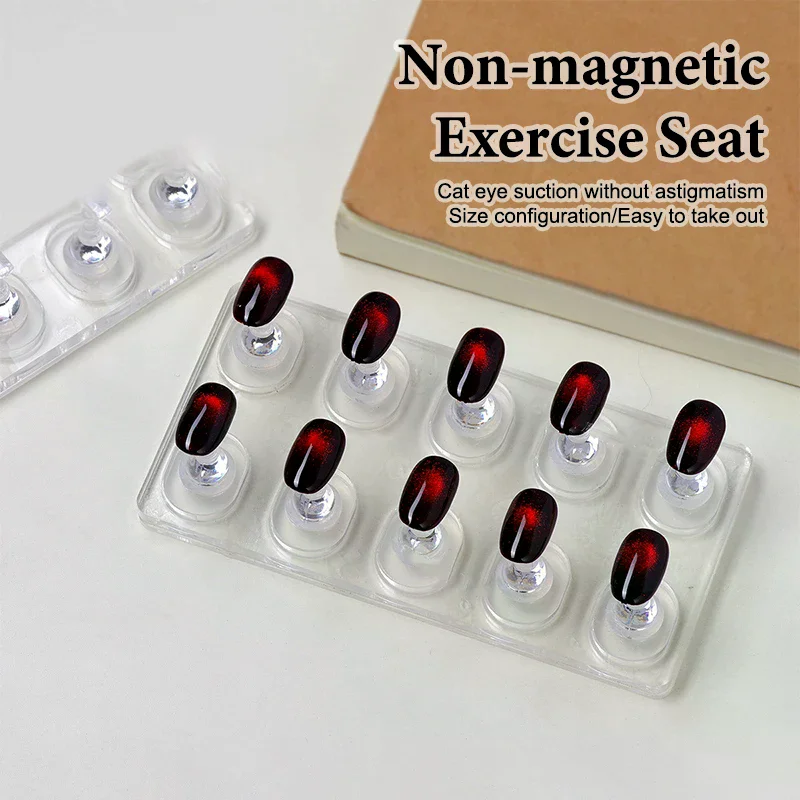 Bandeja de práctica de uñas acrílicas, tablero de extensión de uñas no magnético para entrenamiento de uñas, soporte de exhibición y secado de uñas de Gel multiusos