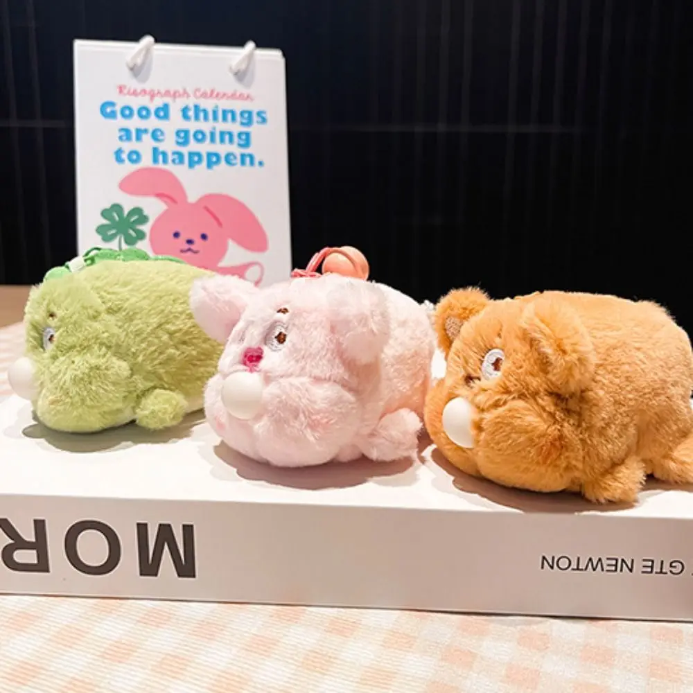 

Blowing Bubble Animal Plush Pendant Cartoon Soft Plush Cat Pendant Creative Animal Cat Cat Plush Doll Keyring Girl Birthday Gift
