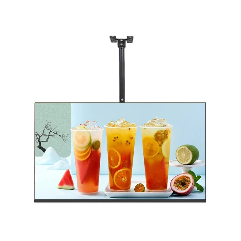 

32-Inch advertising all-in-one machine, display screen, milk tea chain 50-inch advertising screen, supermarket 43-inch wall