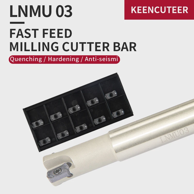 CNC LNMU03 Fast-Feed CNC Machining Center Efficient And Fast End Milling Cutter Head Double-edge Milling Insert