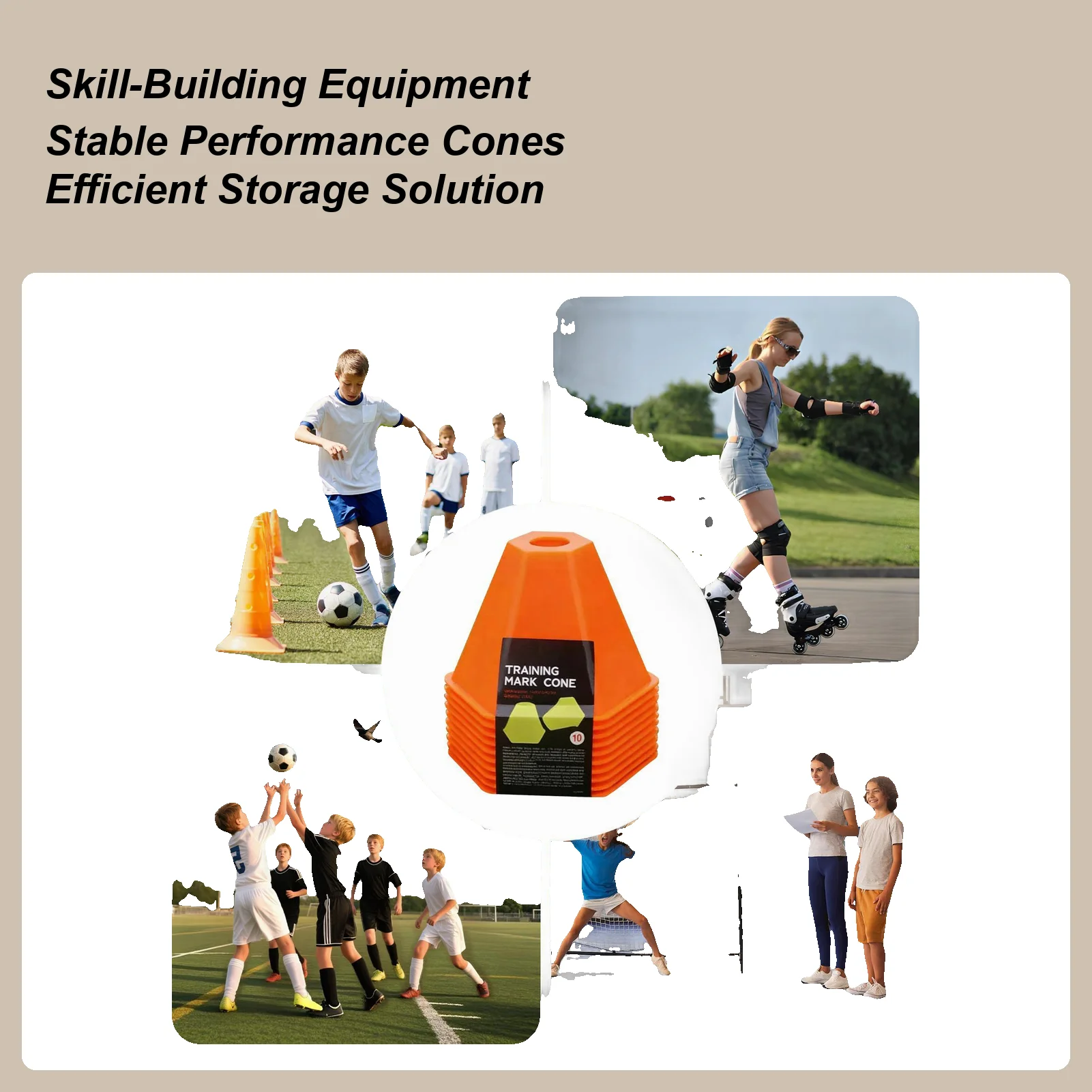 

10 шт., всепогодные конусы для маркеров для скейтбординга, роликовые футбольные маркировочные чашки, футбольное тренировочное оборудование для баскетбола, легкой атлетики, тренировок