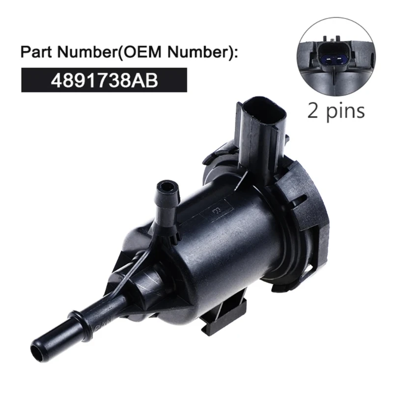 094D Evaporative Emissions Carbon Canister Vacuum Valves Purge Control Solenoid Compatible for 4891738AB 04891738AA 4891738AA