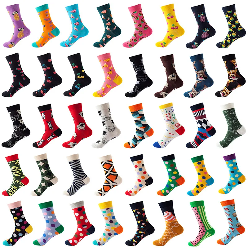 

4 Pairs 2024 New Mid length Socks European and American Instagram Style Spring/Summer Trend