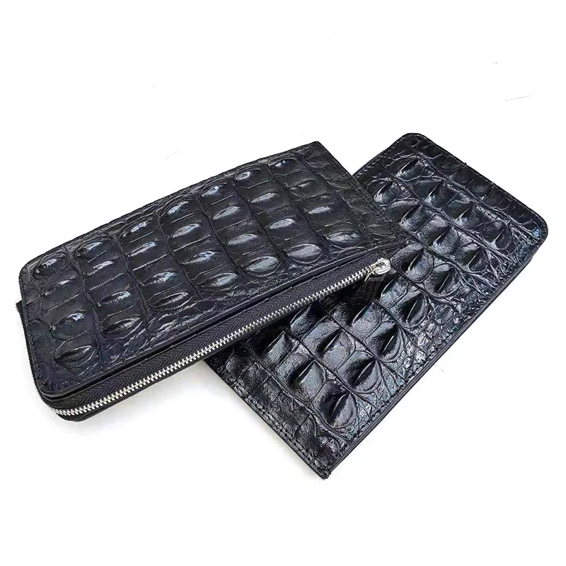 New Fashion Business Men\'s Alligator Wallets Crocodile Genuine Leather Long Organizer Wallet Men Luxury Coin Card Holder Purses