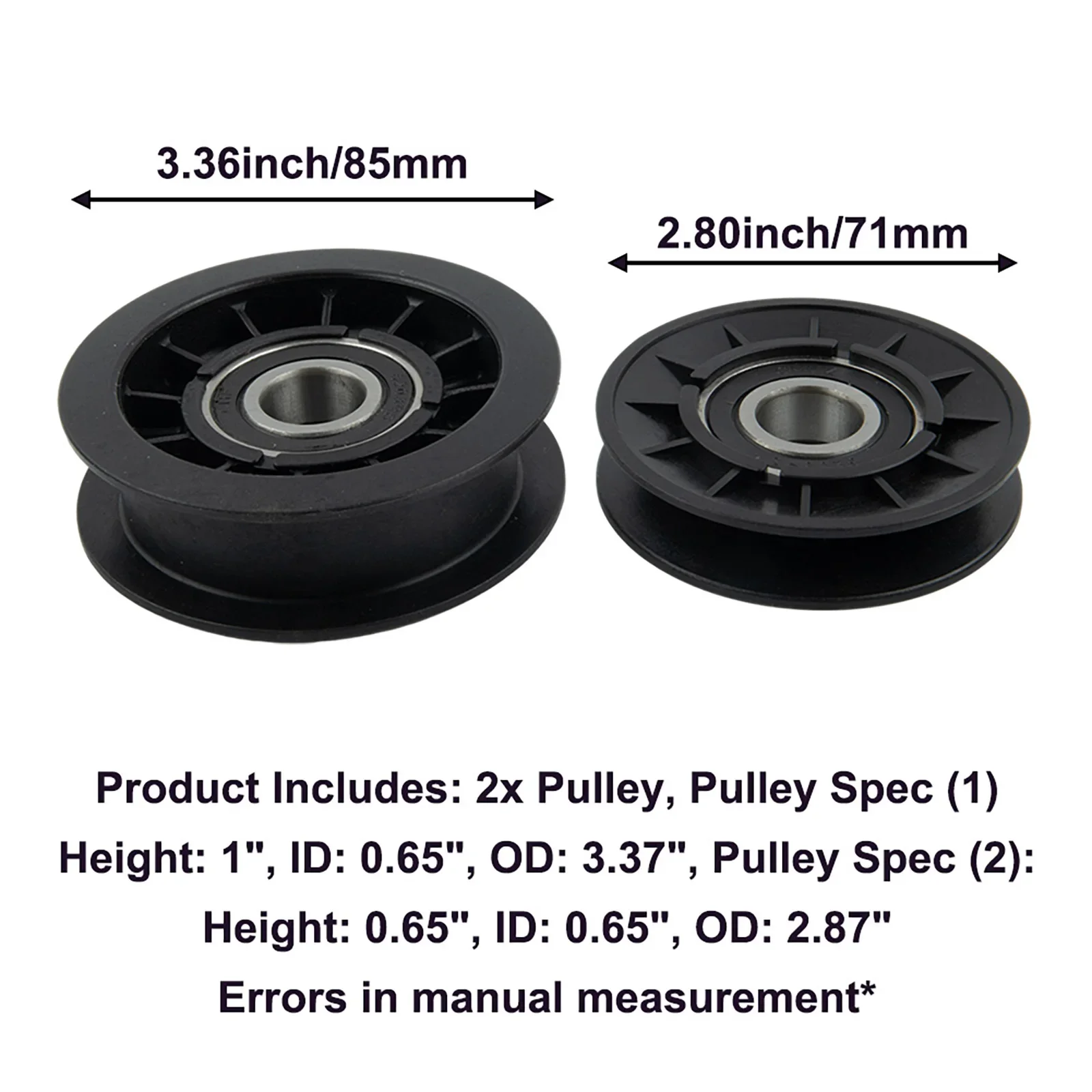 

2pcs Idler Pulley Set #GX20286 #GX20287 - GX20286A Lawn Mower Vehicles Flat Idler Pulley ​garden Lawn Mower Tool Accessries