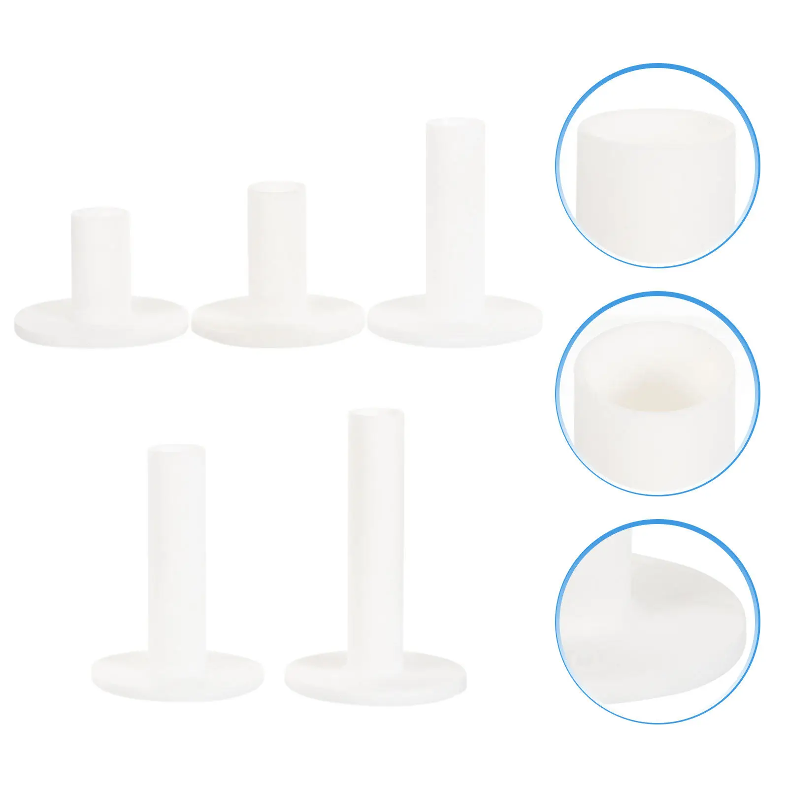 

5Pcs Professional Golf Ball Holders High-Grade Silicone Tees for Stable Low Impact Resistance Golf