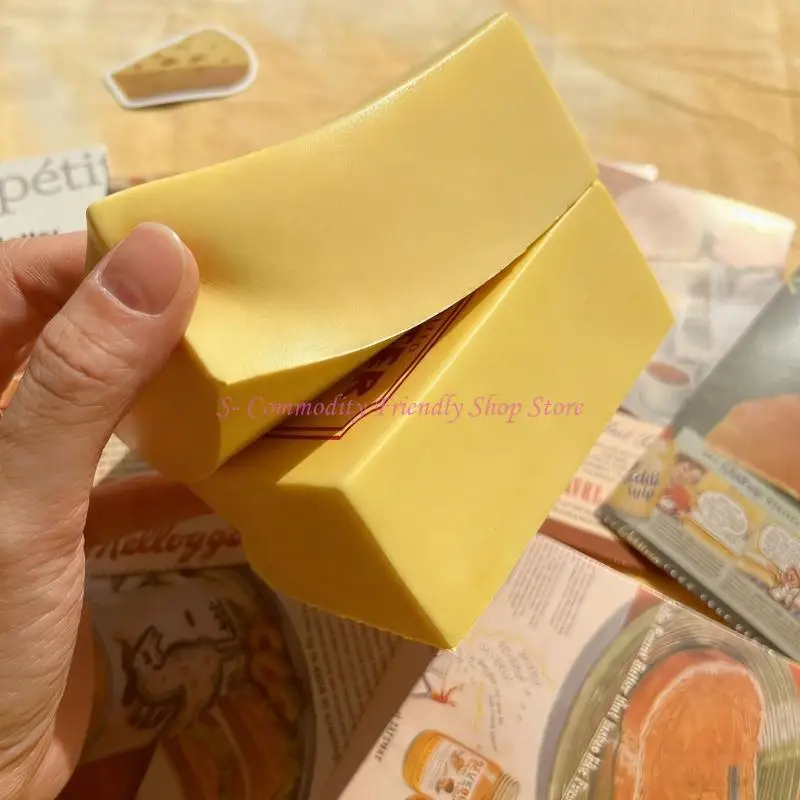 85AE Oversized Butter Brick Sensory Squeeze Toy With Wet Texture Slow Rising Pinch Toy For All Age Relaxation Tension Relief