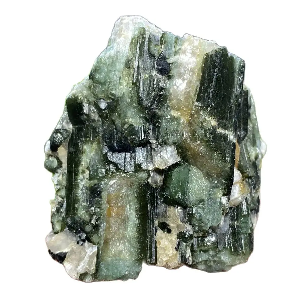 Natuurlijke Kristallen Gem Roze Groene Toermalijn Symbiose Mineraal Specimen Rock Zeldzame Originele Spirituele Meditatie Healing Stone
