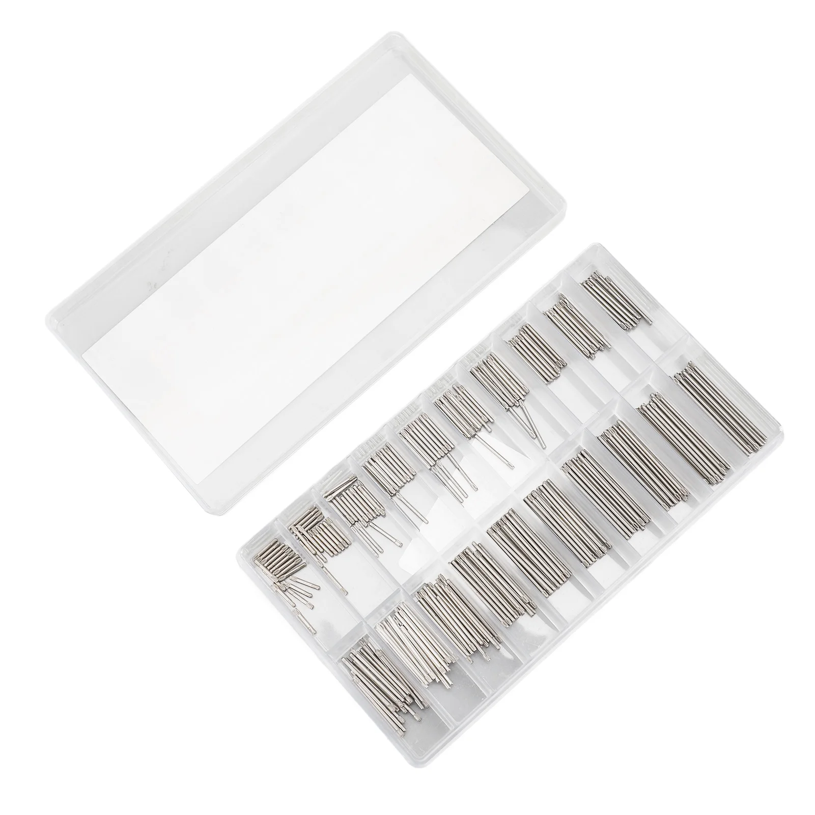 Watch Link Repair Pins Oxidation Resistance Plastic Storage Box Watch Band Spring Bar 8‑27mm for Wristwatch Maintenance