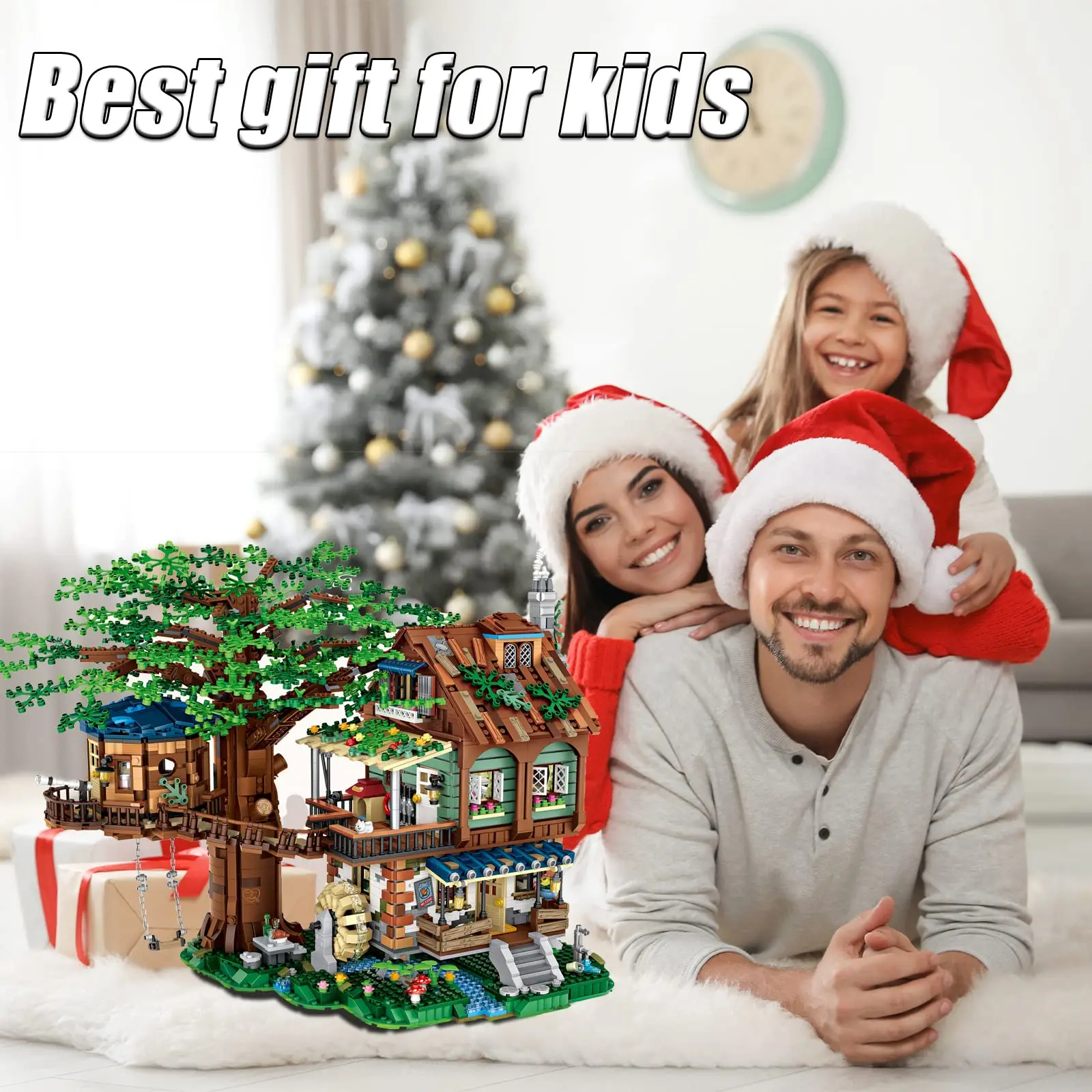 4761 pièces maison d'arbre briques jouets vue sur la rue modèle garçons créatif bricolage forêt maison Mini blocs de construction ensemble cadeaux pour adultes adolescents