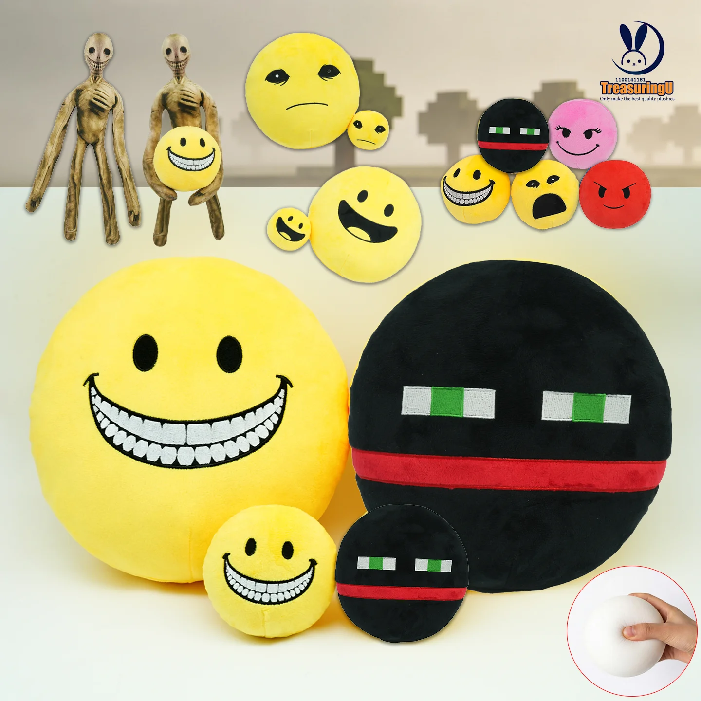 Novos Brinquedos de Pelúcia TreasuringU Verity Arg, Bonecos de Pelúcia do Jogo Falsity, Mini Bola de Pelúcia, Almofada, Presentes de Aniversário