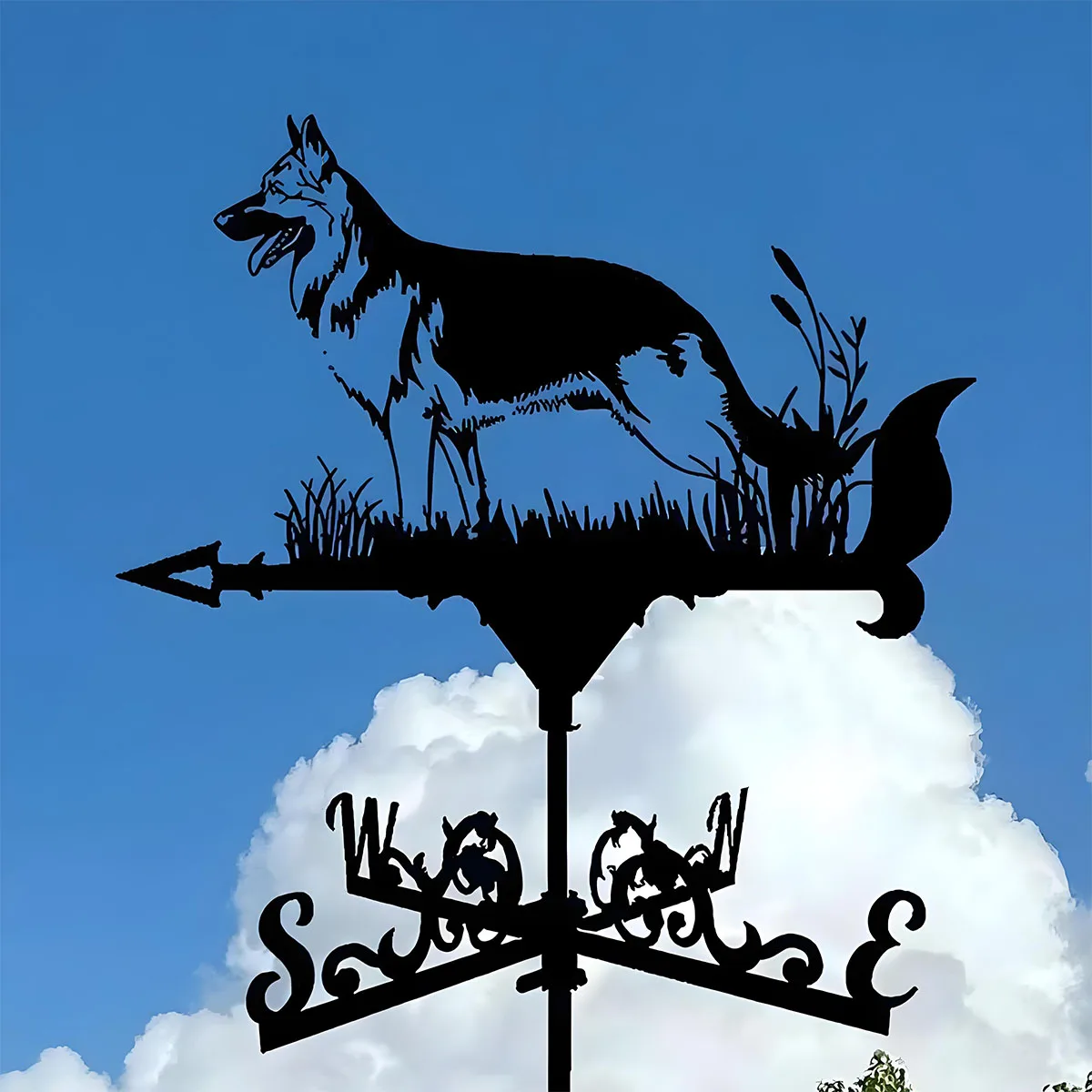 

Metal Weather Vane, Roof Mount Weather Wind Vane Direction Indicator, Sheds Farmhouses Courtyards Outdoor Garden Decoration Art