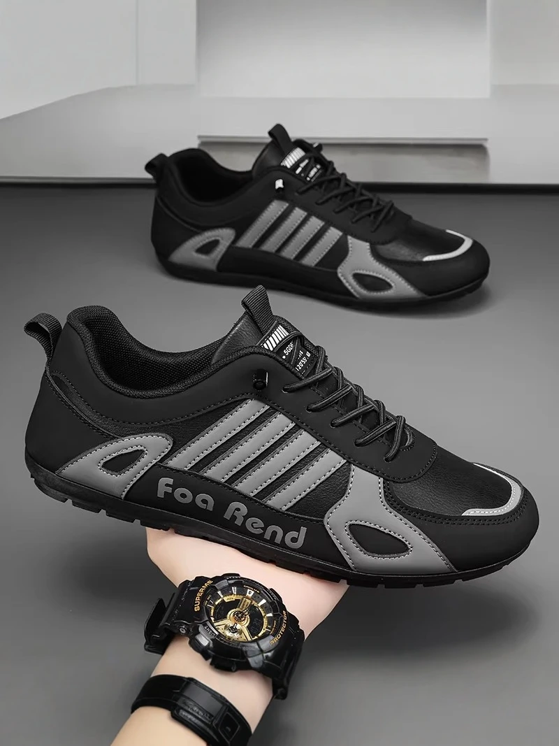 

Men's Casual Work Shoes Antibacterial Waterproof Non-Slip Wear-Resistant Spring Summer New Style Black Sporty Leisure Shoes