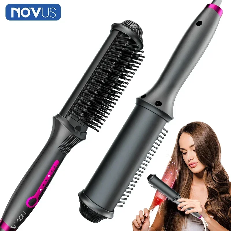 

NOVUS Electric Hot Comb Multifunctional Hair Straightener Comb Negative Ion Anti-Scalding Styling Tool Straightening Brush