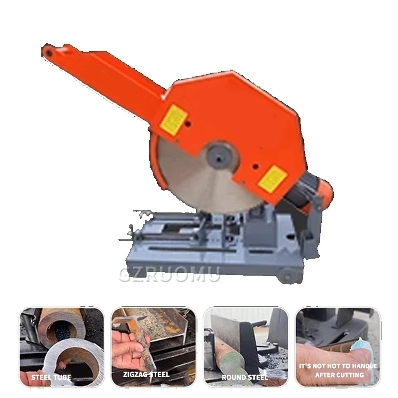 Mini Miter Cut-off Chop Saw 0-45° Home DIY Benchtop Table Cutting Machine Steel and Resin Blades for Wood Plastic Metal