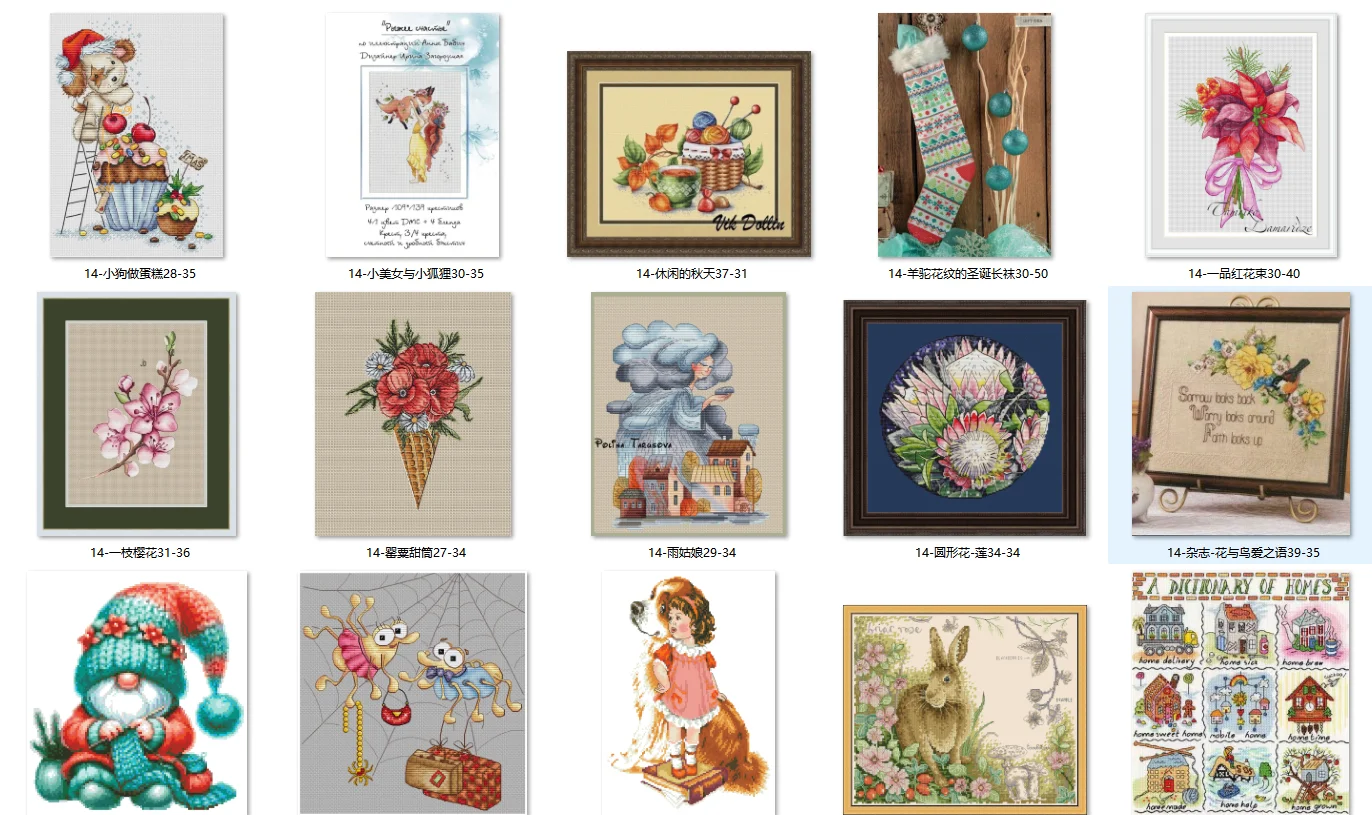 15-Dim 35122 bottles wildflowers 35-38 Embroidery Cross Embroidery Living Room 2021 New Figure European Style   cross stitch set