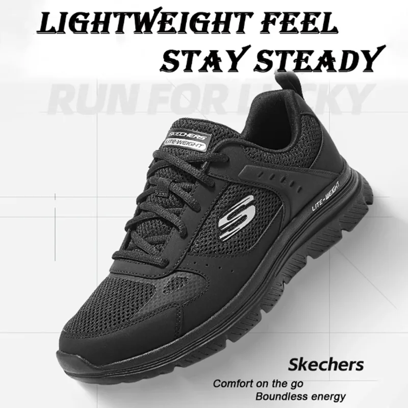 Skechers Men Mesh Breathable Non Slip Lightweight Athletic Walking Gym Casual Shoes 8790230-BBK