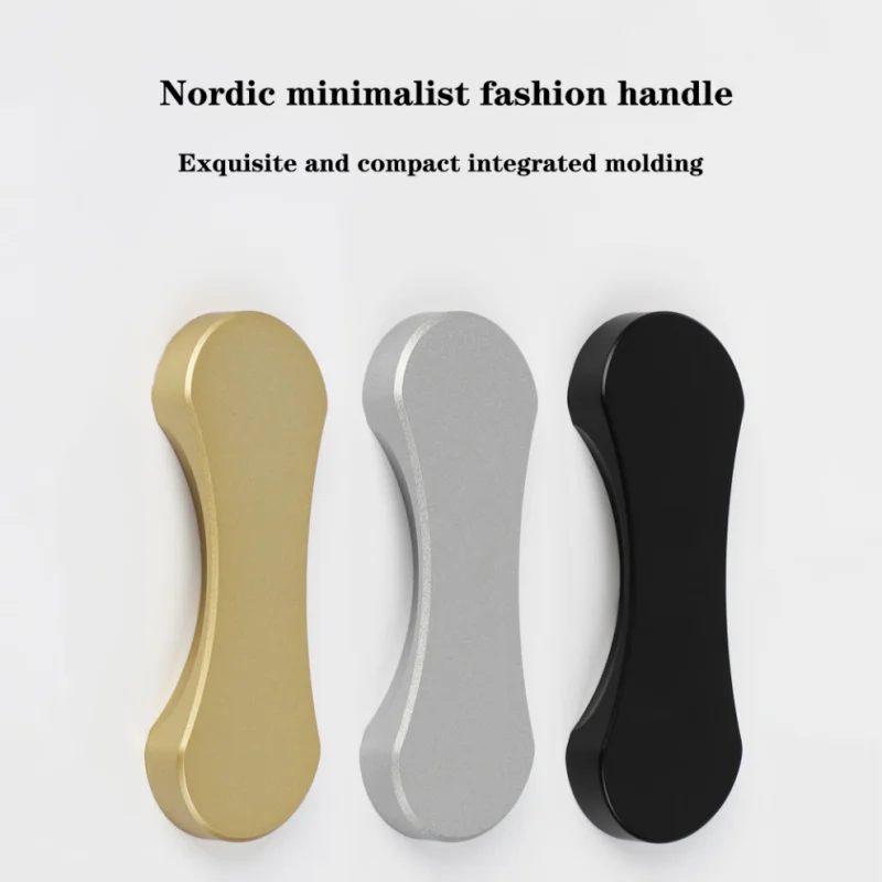 Self Adhesive Aluminum Alloy Furniture Handles No Drilling Required Installation Kitchen Glass Door Handles Sliding Door Handles