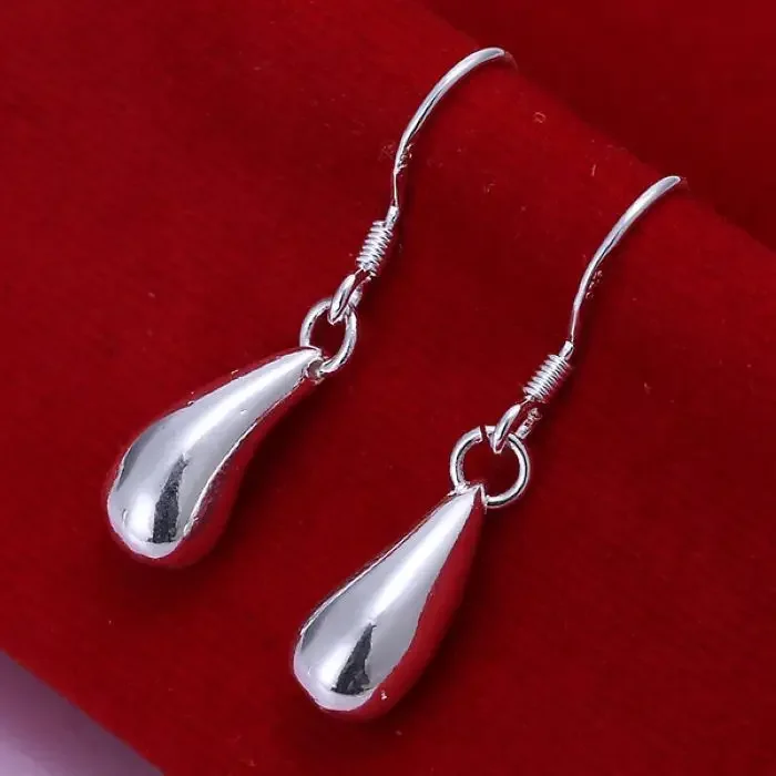 

925 Sterling Silver Earrings Cute High Quality Drop Charms Wedding Fashion Women Party Earring Jewelry Gift Factory Price