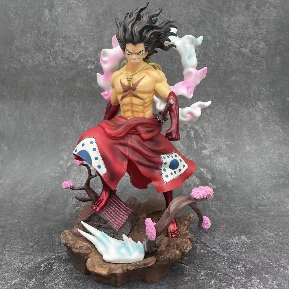 

33 см One Piece аниме Güven соломенная шляпа пиратский экипаж Статуя Луффи модель. ПВХ модель GK игрушки Коллекционное украшение для рабочего стола